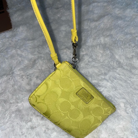 Yellow Coach Wristlet - Picture 3 of 3